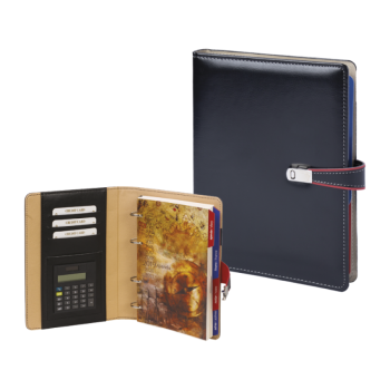 A14260 Termo Deri Hesap Makineli Tarihli Organizer