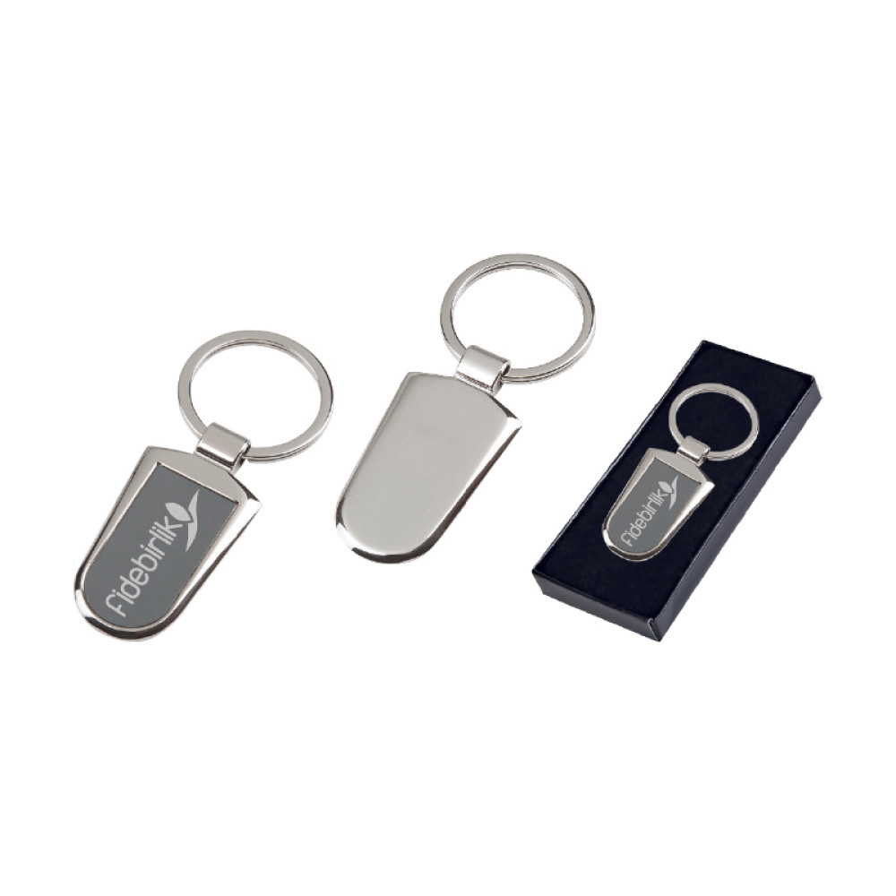 A21190 Promosyon Tek Taraflı Metal Anahtarlık