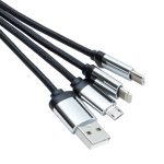 Promosyon Işıklı Çoklu Şarj Kablo TLP