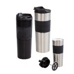 A53120 Promosyon French Press Çelik Termos / 450 ml