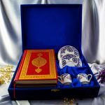 ALTIN YALDIZLI 2’Lİ KURAN’LI PORSELEN FİNCAN TAKIMI