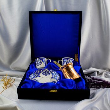 YALDIZSIZ 2’Lİ CEZVELİ PORSELEN FİNCAN TAKIMI