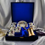 YALDIZSIZ 6’LI CEZVELİ PORSELEN FİNCAN TAKIMI