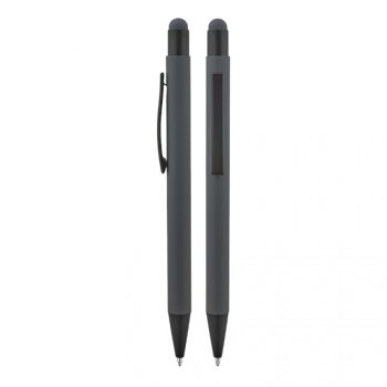 A10270 Promosyon Metal Tükenmez Touchpen Rubber Gövde Kalem