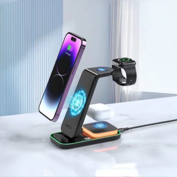 A42100 Promosyon 3’ü 1 Arada Kablosuz Şarj Cihazı