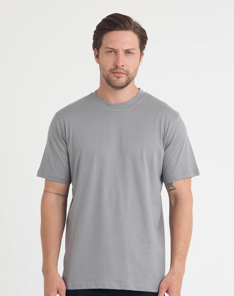 Penye Birinci Kalite Bisiklet Yaka Regular Tshirt